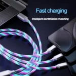3-en-1-Luz-LED-brillante-3A-Carga-r-pida-Micro-USB-Tipo-C-Cable-para