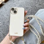 Funda-de-tel-fono-con-correa-cruzada-de-perlas-chapadas-cord-n-de-cadena-para-Samsung