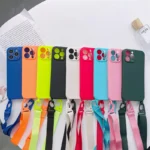 Funda-de-tel-fono-de-silicona-suave-con-correa-de-collar-cruzado-carcasa-trasera-para-iPhone