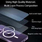 Funda-de-tel-fono-transparente-para-iPhone-14-13-12-11-15-Pro-Max-Magsafe-carga