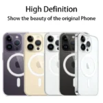 Funda-de-tel-fono-transparente-para-iPhone-14-13-12-11-15-Pro-Max-Magsafe-carga