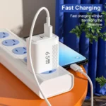 GaN-cargador-USB-tipo-C-de-carga-r-pida-adaptador-de-carga-de-pared-para-tel