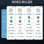 MOES-luz-descendente-LED-inteligente-con-WiFi-atenuaci-n-Zigbee-punto-redondo-7-10W-RGB-cambia