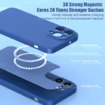 Magsafe-funda-magn-tica-Original-para-iPhone-funda-de-carga-inal-mbrica-de-silicona-l-quida