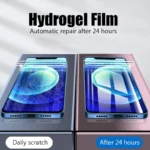 Pel-cula-de-hidrogel-suave-para-iPhone-Protector-de-pantalla-de-silicona-TPU-para-iPhone-15